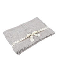 Вязаное одеяло из мериноса 150x200 см – FLORENCE SAND