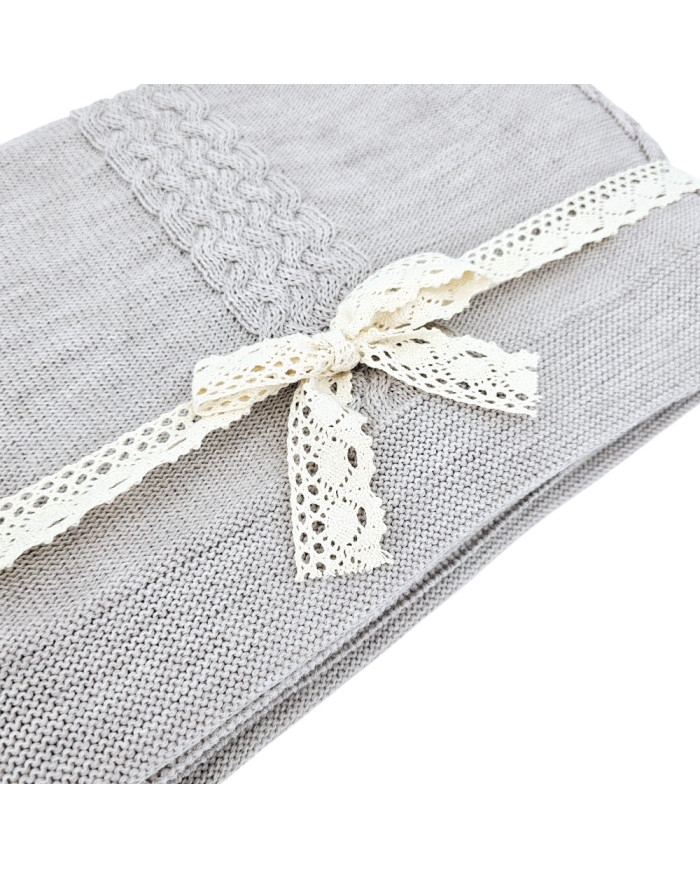 MERINO pletena deka 150x200 cm – FLORENCE SAND