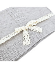 MERINO Strickdecke 150x200 cm – FLORENCE SAND