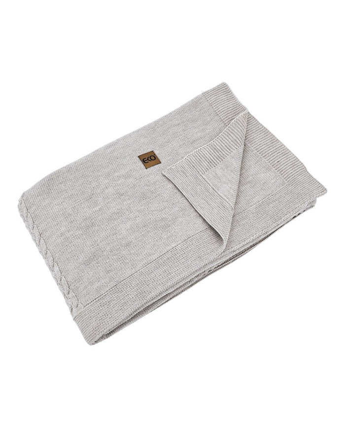 Pletená deka z MERINO vlny 150x200 cm – FLORENCE SAND