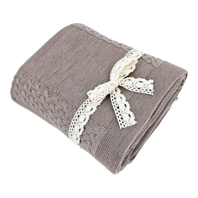 MERINO pletena deka 150x200 cm – FLORENCE TAUPE