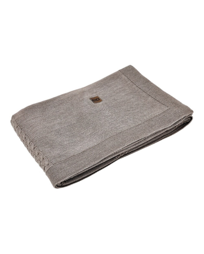MERINO wool knitted blanket 150x200 cm – FLORENCE TAUPE