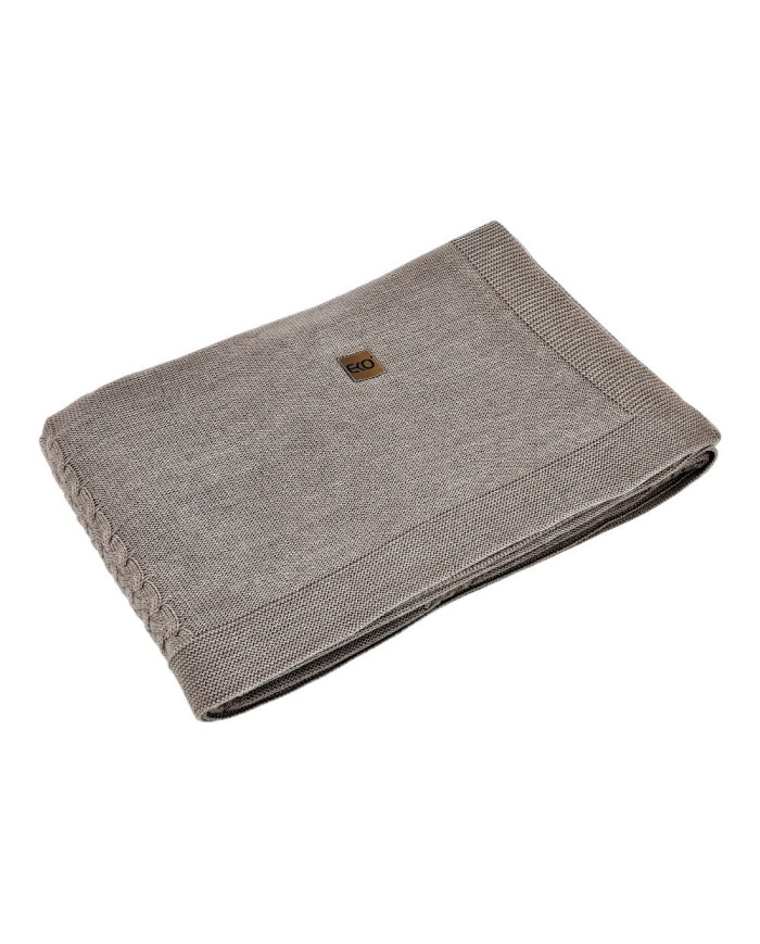 MERINO wool knitted blanket 150x200 cm – FLORENCE TAUPE