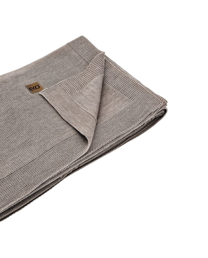 Pletená deka z MERINO vlny 150x200 cm – FLORENCE TAUPE