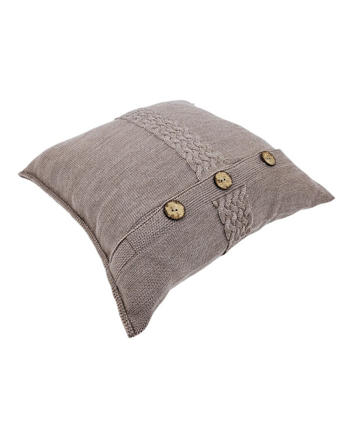 Pletena jastučnica od merino vune 45x45 cm – FLORENCE  TAUPE