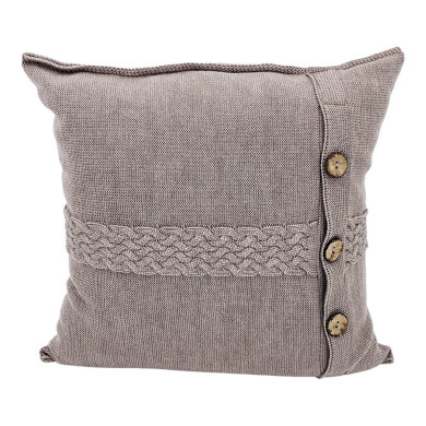 Pletena jastučnica od merino vune 45x45 cm – FLORENCE  TAUPE