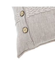 Merino Wool Knitted Pillowcase 45x45 cm – FLORENCE NUDE