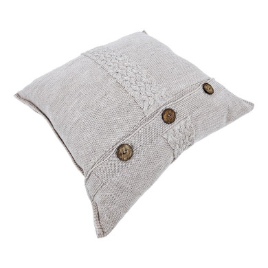 Merino Wool Knitted Pillowcase 45x45 cm – FLORENCE  SAND