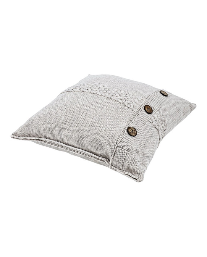 Pletený povlak na polštář z merino vlny 45x45 cm – FLORENCE  SAND
