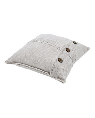 Pletený povlak na polštář z merino vlny 45x45 cm – FLORENCE  SAND