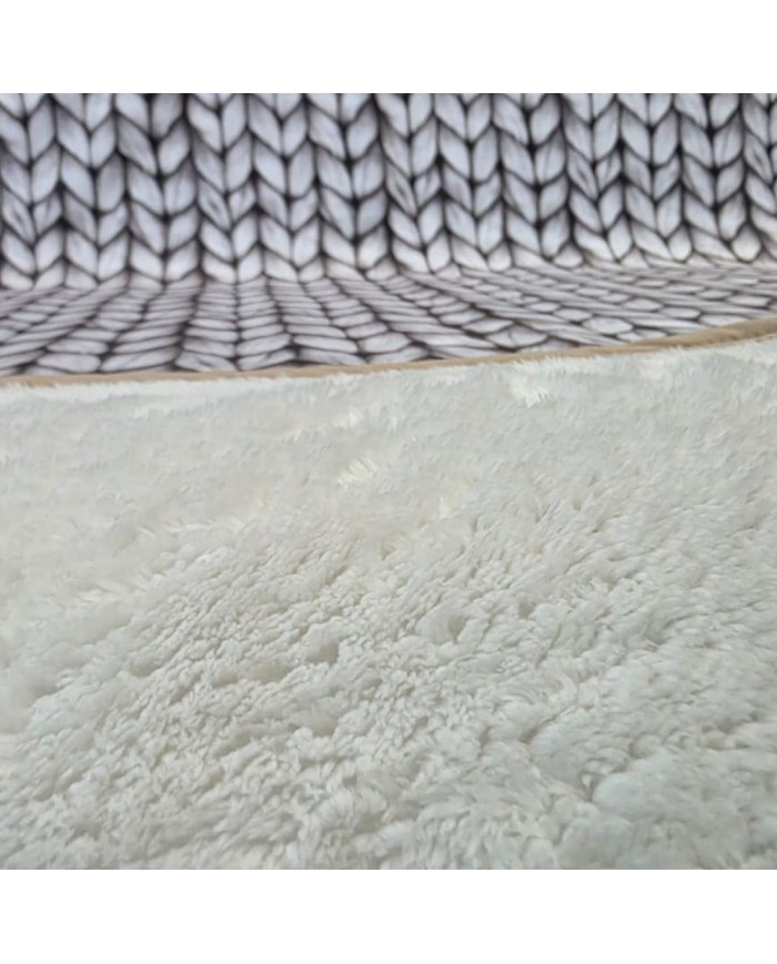 Narzuta drukowana 160x200 cm KNITT BEIGE
