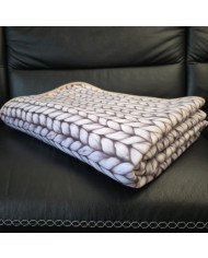Prekrivač s uzorkom 160x200 cm KNITT BEIGE