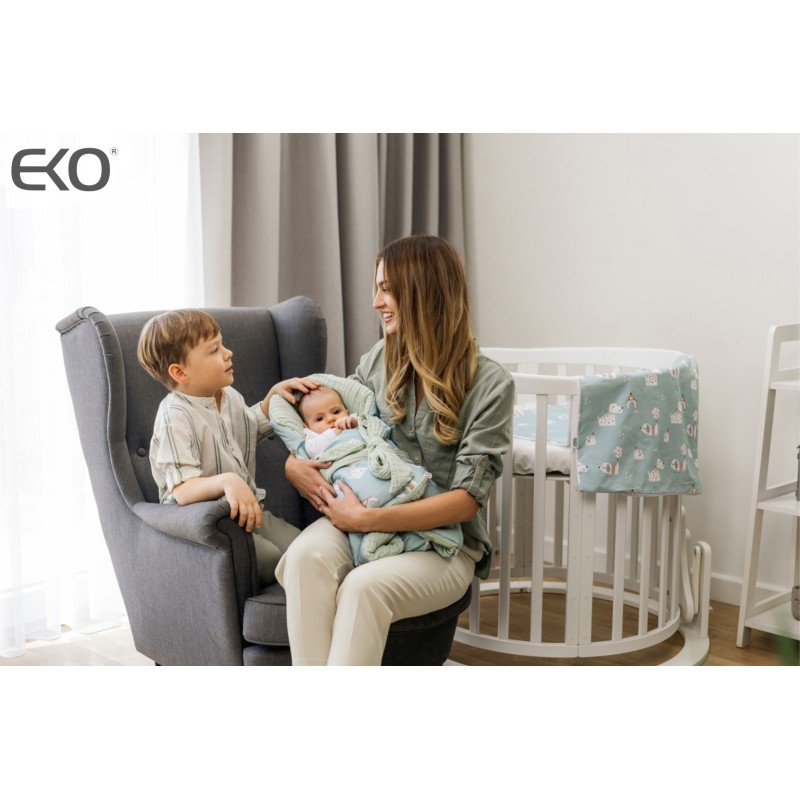 Printani Pamučni+muslin Baby Wrap sa kokosovim umetkom COOK