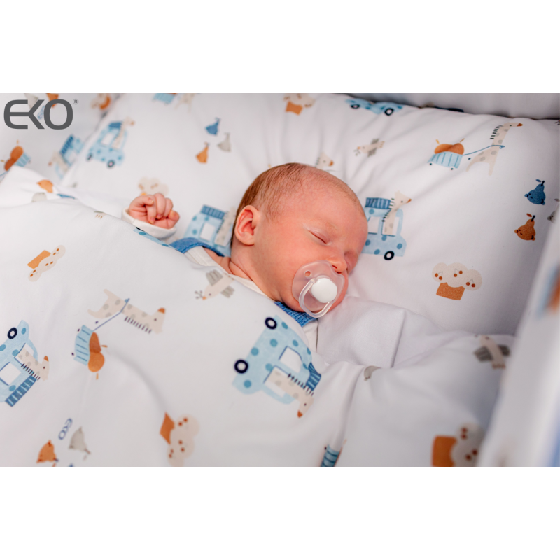 Printed cotton bedding - 2-piece 120x90 cm FARMER