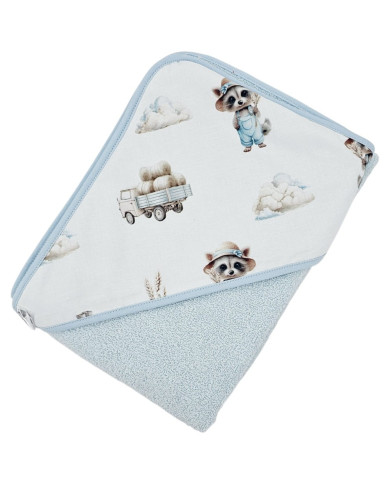 Bath robe FARMER/LIGHT BLUE