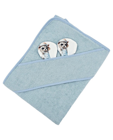 Bamboo bath cover FARMER/BLUE