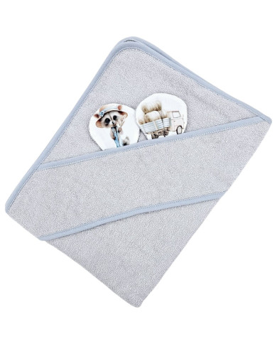 Bambusa vannas dvielis FARMER/GREY