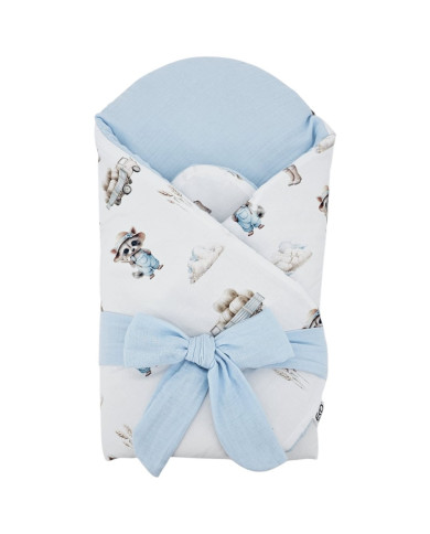 Printani Pamučni+muslin Baby Wrap sa kokosovim umetkom FARMER