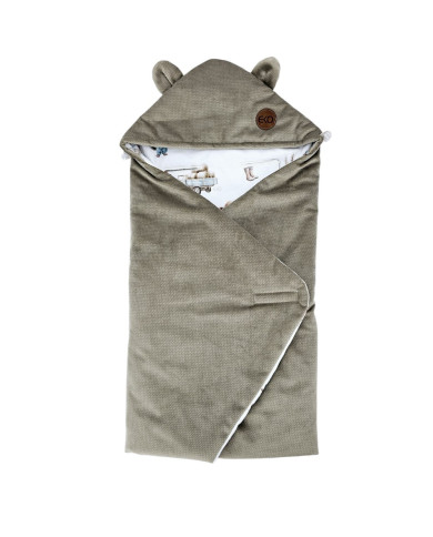 Schlafsack für den Kindersitz VELVET 3- und 5-Punkt-Gurte FARMER