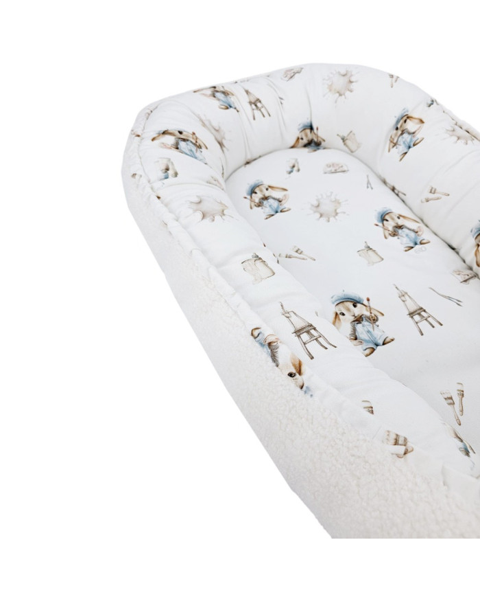 Cocon en bambou+boucle pour bébé PAINTER