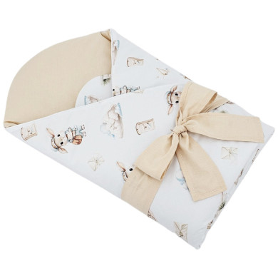 Cône en coton imprimé avec  en noix de coco POSTMAN