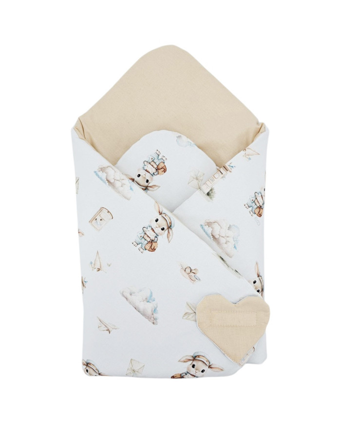 Cône en coton imprimé double face POSTMAN