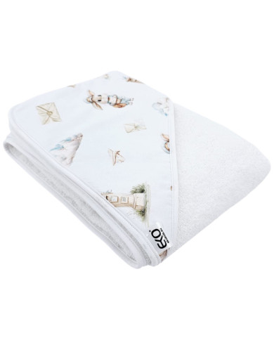 Bademantel POSTMAN/WHITE