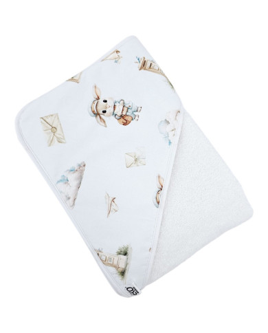 Bademantel POSTMAN/WHITE