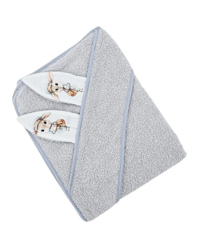 Bademantel aus Baumwolle POSTMAN/GREY