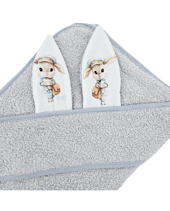 Cotton bath robe POSTMAN/GREY