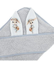 Bademantel aus Baumwolle POSTMAN/GREY