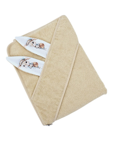 Cotton bath robe POSTMAN/HONEY