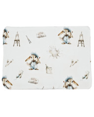 Flat spilvens 30x40 cm - Bambuss + Bouclé PAINTER