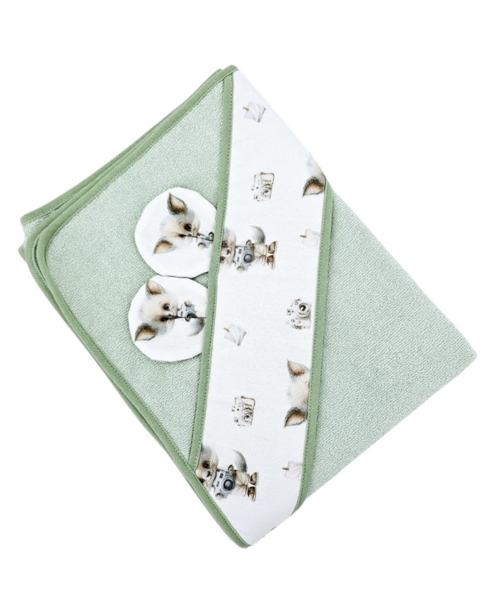 Serviette de bain en bambou PHOTOGRAPHER/MINT