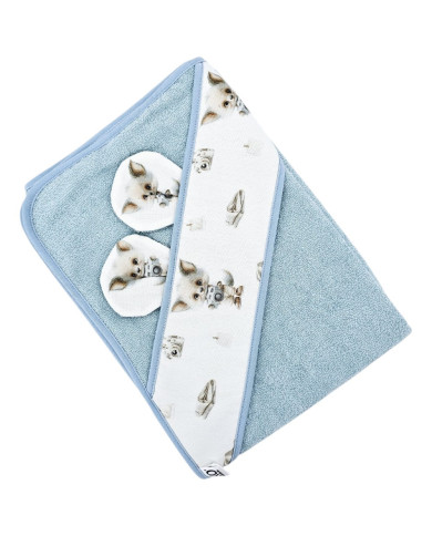 Serviette de bain en bambou PHOTOGRAPHER/BLUE