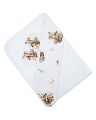 Serviette de bain en bambou SINGER/WHITE