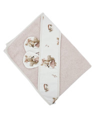 Serviette de bain en bambou SINGER/ROSE PINK