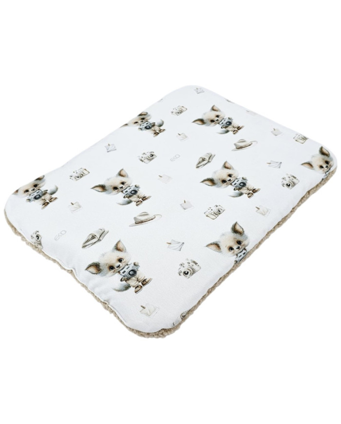 Plochý vankúš 30x40 cm - Bambus + Bouclé PHOTOGRAPHER