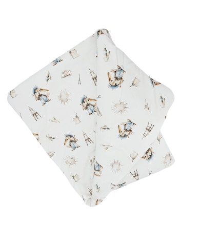 Couette en bambou 90x120 cm avec rembourrage – Respirante et Douce pour Lit Bébé PAINTER