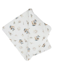 Couette en bambou 90x120 cm avec rembourrage – Respirante et Douce pour Lit Bébé PAINTER