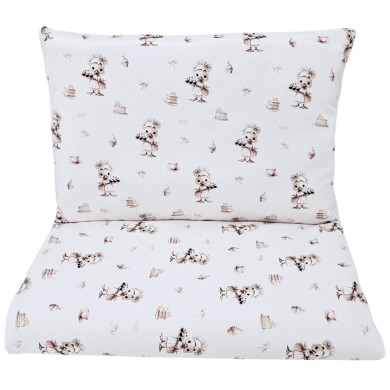 Pościel bawełniana drukowana - 2-elementowa 120x90 cm KUCHARKA