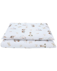Printed cotton bedding - 2-piece 120x90 cm POSTMAN