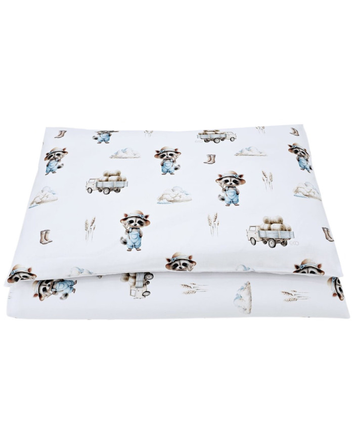 Printed cotton bedding - 2-piece 120x90 cm FARMER