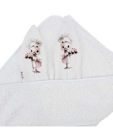 Peignoir en coton COOK/WHITE