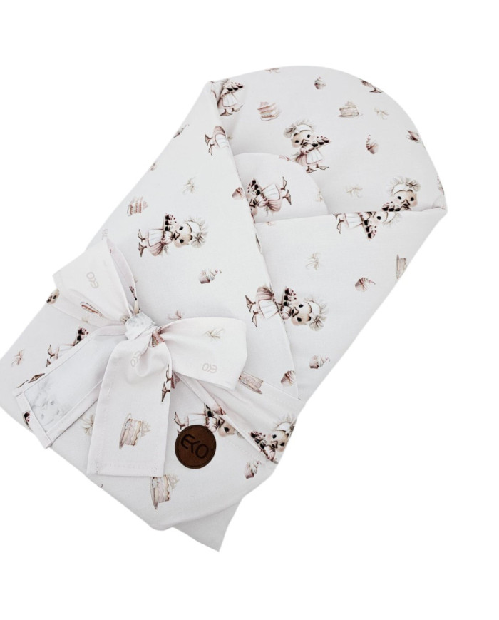 Bavlnený zavinovačka s potlačou kokosového orecha COOK