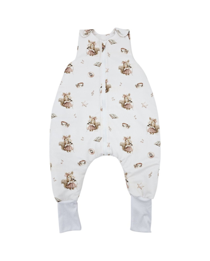 Śpiworek z Nóżkami Bambusowy – Oddychający i Lekki dla Aktywnych Dzieci PIOSENKARKA