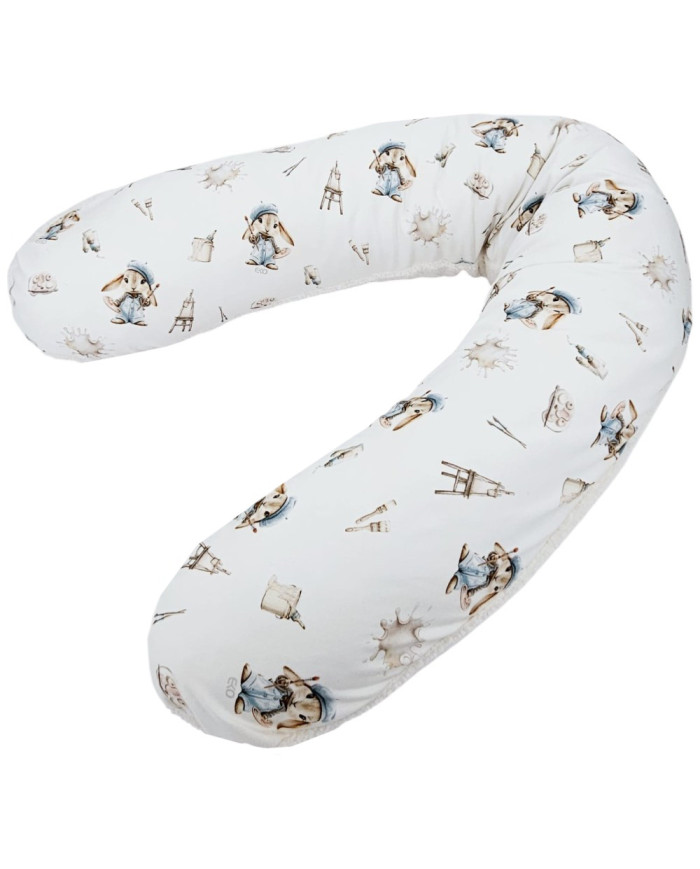 Grand coussin d'allaitement Bambou + Bouclé – Confort de luxe et hygiène PAINTER