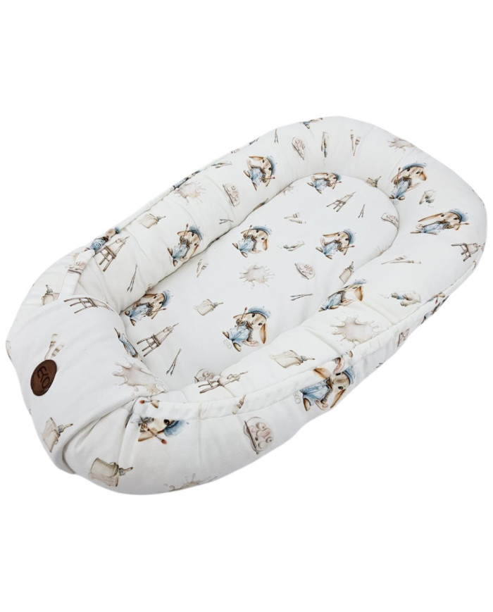 Kokon Niemowlęcy 100% Bambus – Antybakteryjne Gniazdko i Bezpieczny Sen MALARZ