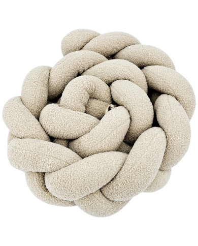 Pīts gultiņas apmales aizsargs no bouclé – Mīksts un Stilīgs BEIGE