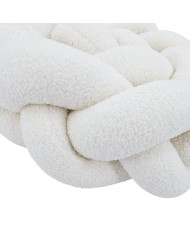 Tour de lit tressé en bouclé – Doux et Élégant pour Bébé ECRU